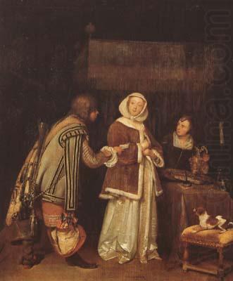 TERBORCH, Gerard The Letter (mk08) china oil painting image